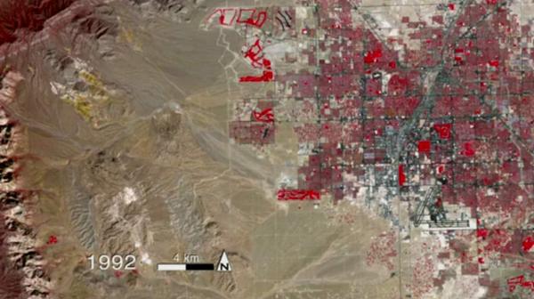 Las Vegas' Sprawling Growth Seen from Space